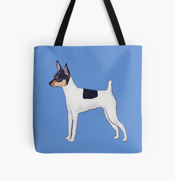 "Toy Fox Terrier silhouette for dog lovers" Tote Bag for Sale by