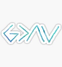God is Greater than the highs and the lows Sticker