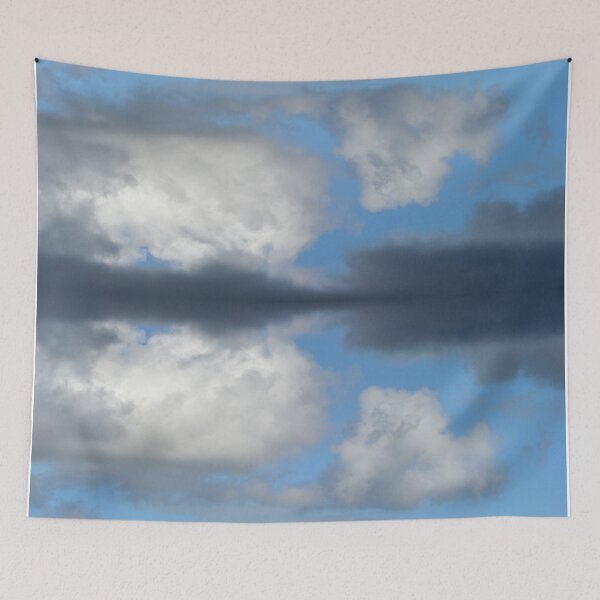 Item preview, Reflection of fluffy Cumulus clouds in blue sky designed and sold by quentinjlang.