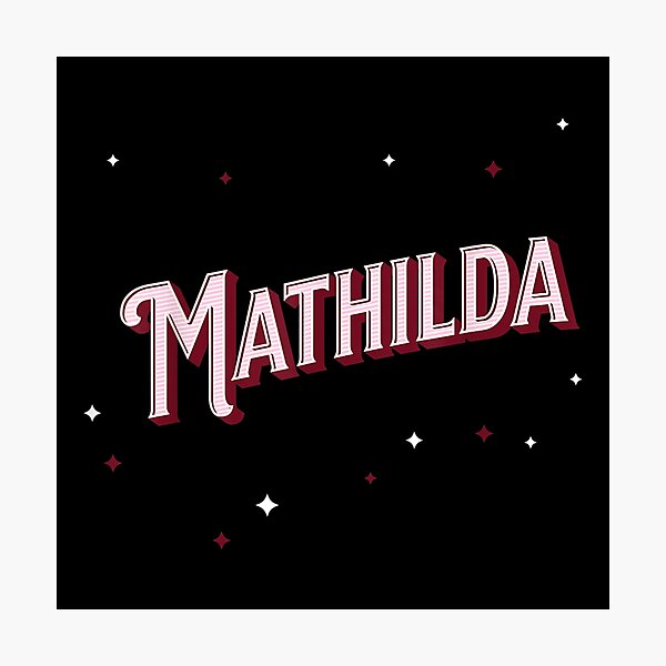 Item preview, Mathilda name personalised designed and sold by Tobiasforslund.