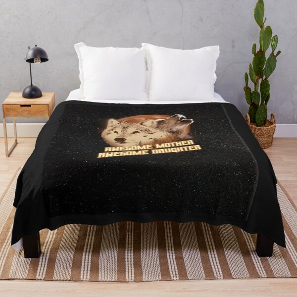 Item preview, Wolf Stay Strong Be Confident To My Daughter Moon Art designed and sold by AlwineSeidel.
