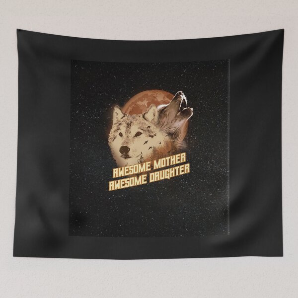 Item preview, Wolf Stay Strong Be Confident To My Daughter Moon Art designed and sold by AlwineSeidel.
