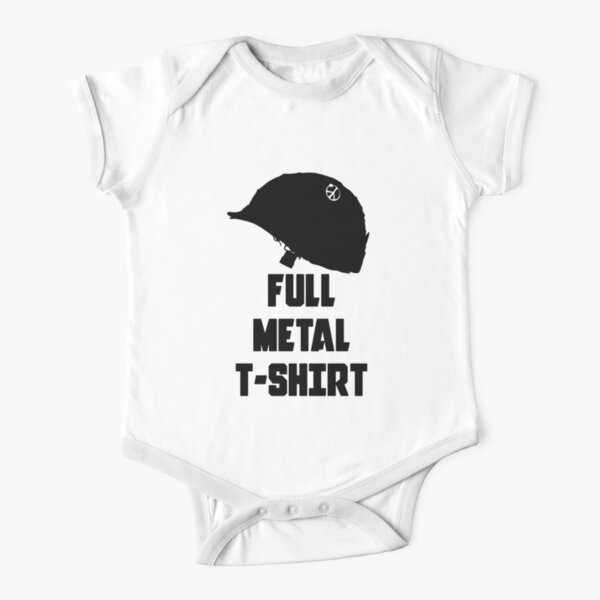FULL METAL T-SHIRT Short Sleeve Baby One-Piece