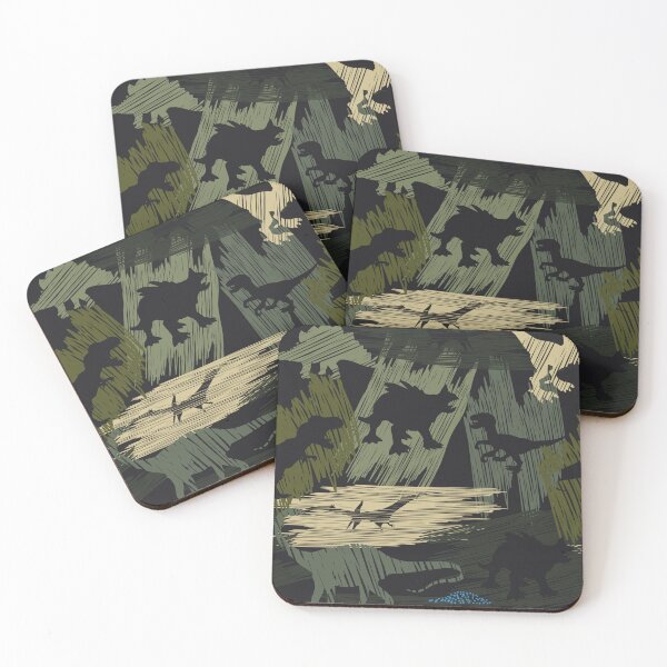 Item preview, Seamless camouflage Dinosaur pattern designed and sold by JasmineeBrown.