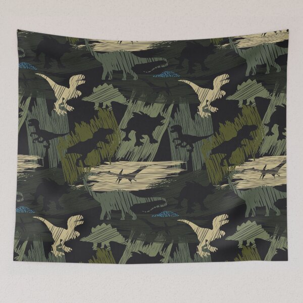 Item preview, Seamless camouflage Dinosaur pattern designed and sold by JasmineeBrown.