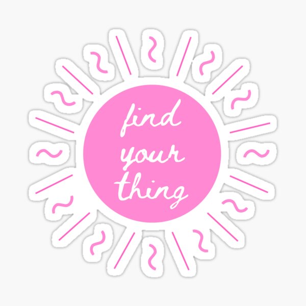 Item preview, Find Your Thing (Pink) designed and sold by picsnpatterns.