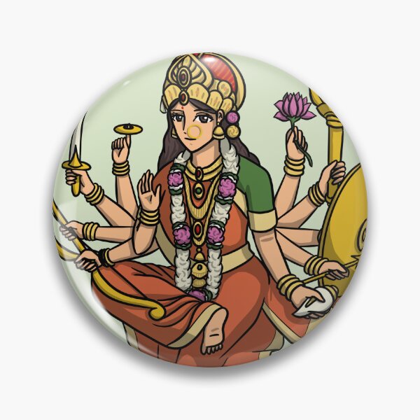Item preview, Durga the goddess in anime style designed and sold by HeatherPhn.