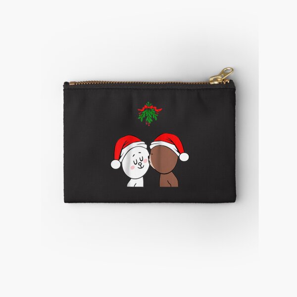 Item preview, Brown-Bear-Cony-Bunny-Rabbit-Christmas-Kiss-Under- designed and sold by anjwkjudith.