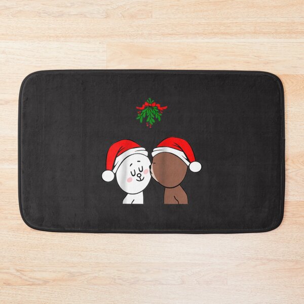 Item preview, Brown-Bear-Cony-Bunny-Rabbit-Christmas-Kiss-Under- designed and sold by anjwkjudith.