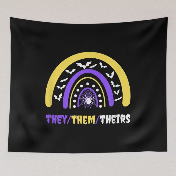 Item preview, They Them Theirs Nonbinary Pronouns LGBTQ Halloween LGBT designed and sold by Jackwidforss.