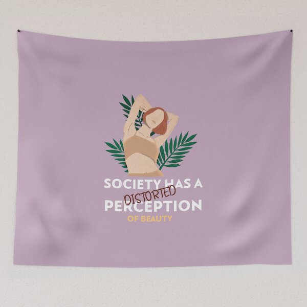 Item preview, WOMEN SUPPORT SYSTEM: "Society has a distorted perception of beauty" designed and sold by Rodayna Elnaggar.
