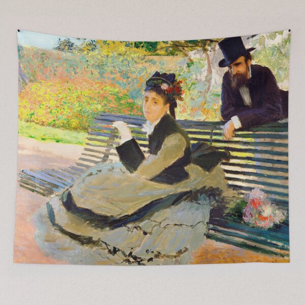 Item preview, Camille Monet on a Garden Bench By Claude Monet  designed and sold by Tamas Das.