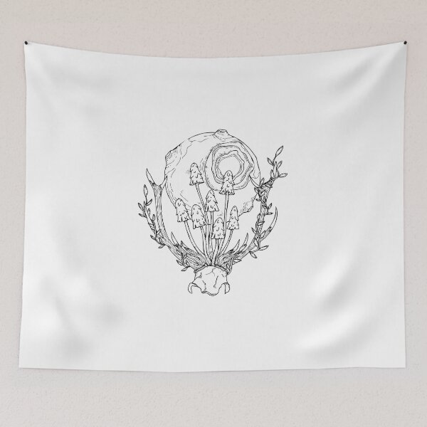 Item preview, Mushroom Deer Skull Moon Mystic designed and sold by savanamms6.