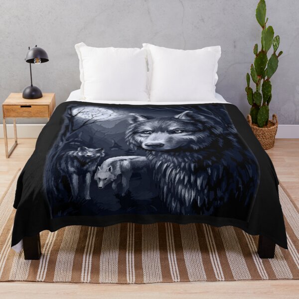 Item preview, To My Son Wolf Art In The Forest At Night designed and sold by AlwineSeidel.