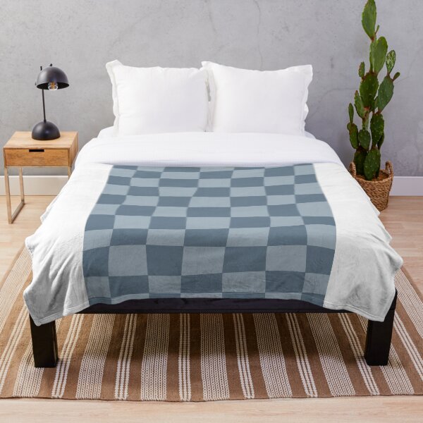 Item preview, Wavy checkerboard pattern blue  designed and sold by laurenryan24.