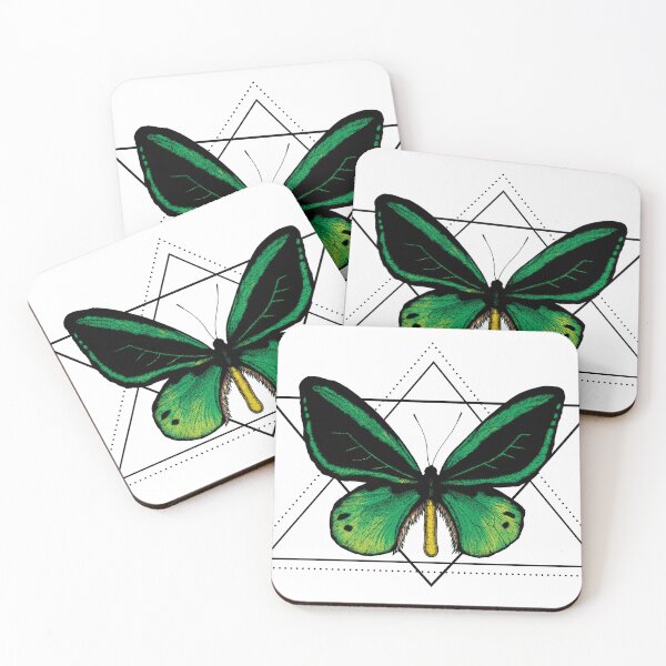 Item preview, Geometric Green Butterfly designed and sold by KatieSaldanha.