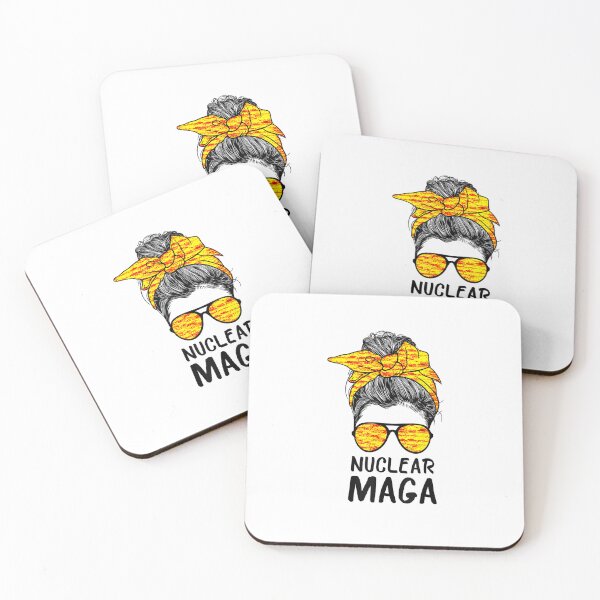 Item preview, Nuclear Maga Messy Bun American Flag Pro Trump designed and sold by RonniePotter78.