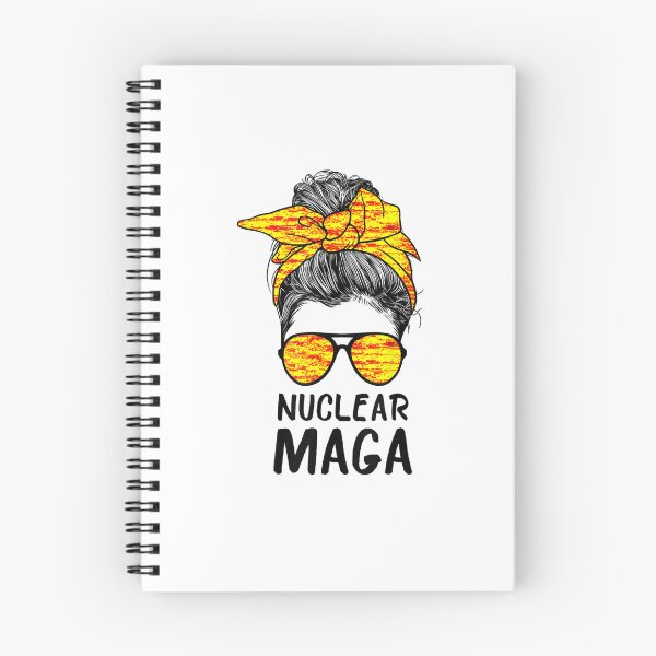 Item preview, Nuclear Maga Messy Bun American Flag Pro Trump designed and sold by RonniePotter78.