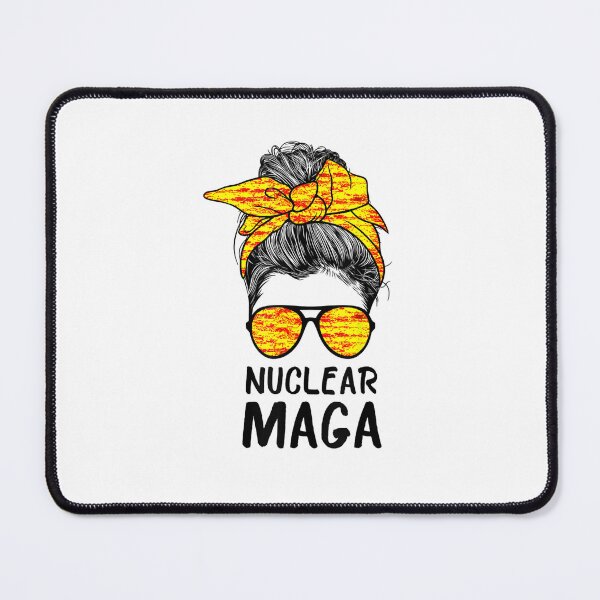 Item preview, Nuclear Maga Messy Bun American Flag Pro Trump designed and sold by RonniePotter78.