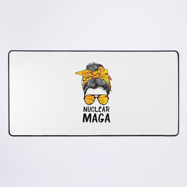 Item preview, Nuclear Maga Messy Bun American Flag Pro Trump designed and sold by RonniePotter78.