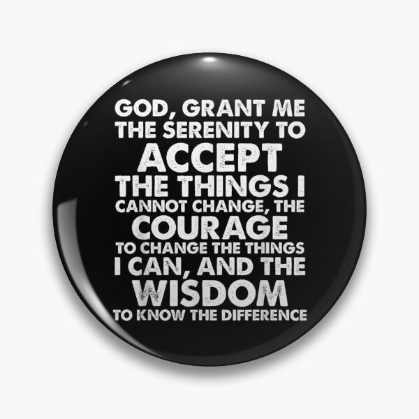Item preview, Serenity Prayer AA NA Sober Recovery designed and sold by Jackwidforss.