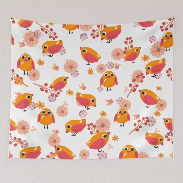 Item preview, Orange Birds designed and sold by DigitalArtBird.