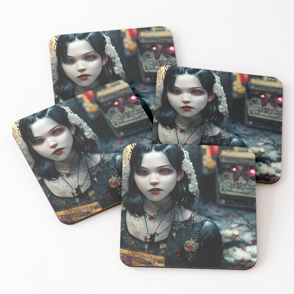 Item preview, Snow White Goth Cyberpunk Vampire Instrumentalist designed and sold by Jacob Montanez.