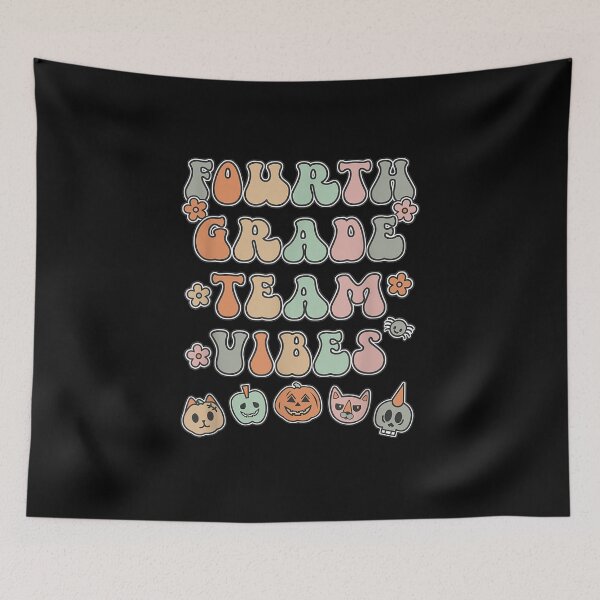 Item preview, Fourth Grade Team Vibes Teacher Student Halloween Vintage designed and sold by Jackwidforss.