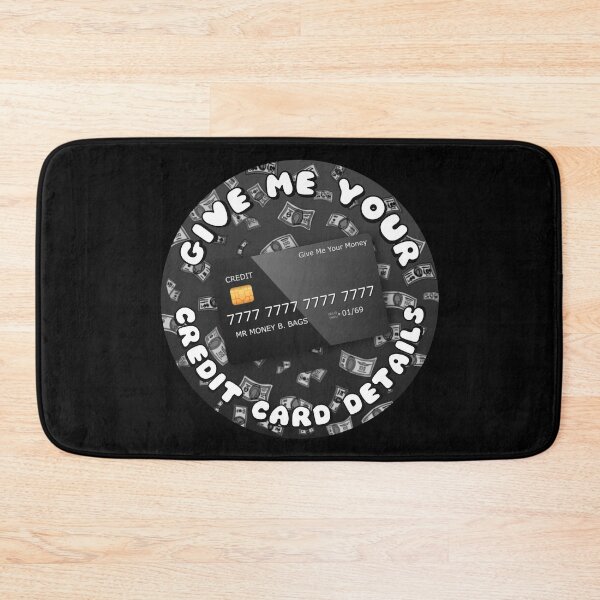 Item preview, Give Me Your Credit Card Details Black designed and sold by everything4eva.