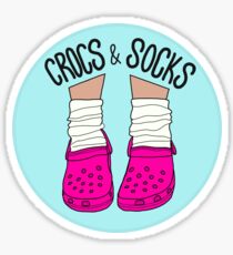 Crocs and Socks Sticker