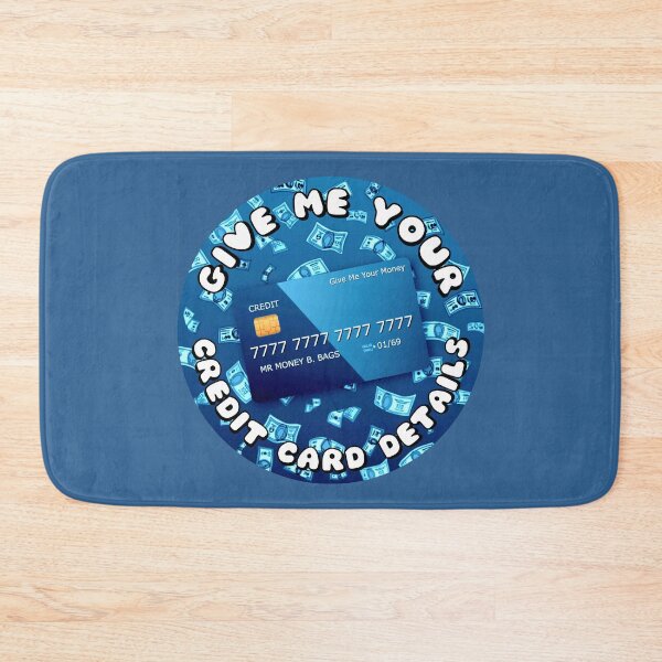Item preview, Give Me Your Credit Card Details Blue designed and sold by everything4eva.