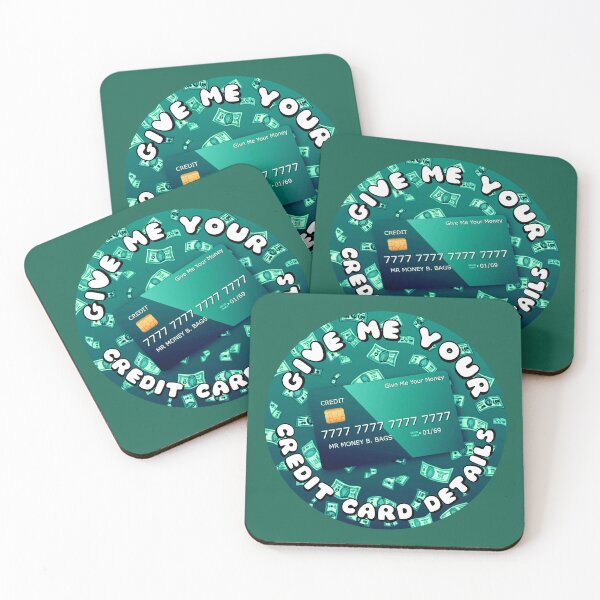 Item preview, Give Me Your Credit Card Details Turquoise designed and sold by everything4eva.