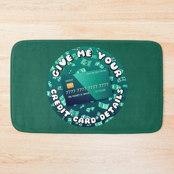 Item preview, Give Me Your Credit Card Details Turquoise designed and sold by everything4eva.