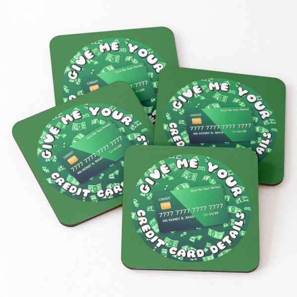 Item preview, Give Me Your Credit Card Details Green designed and sold by everything4eva.