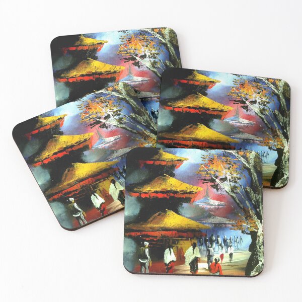 Item preview, Panoramic Night View Of Nyatapola Temple  designed and sold by Whimsy Art.