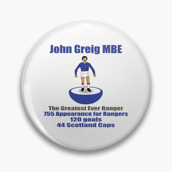 Item preview, Rangers FC, The Greatest Ever Ranger, John Greig, Football Fan Gift, Glasgow designed and sold by FootyLocker.