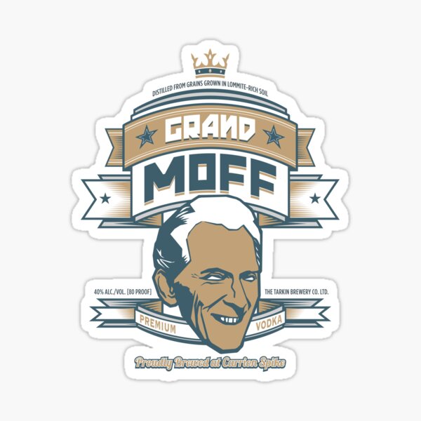 Grand Moff Premium Vodka Label Sticker