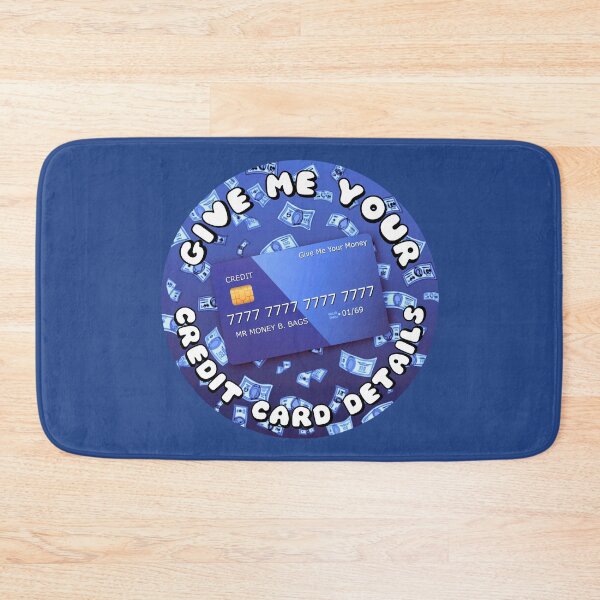 Item preview, Give Me Your Credit Card Details Blue designed and sold by everything4eva.