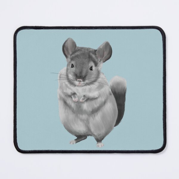 Item preview, Grey chinchilla - light blue designed and sold by Milanicole.
