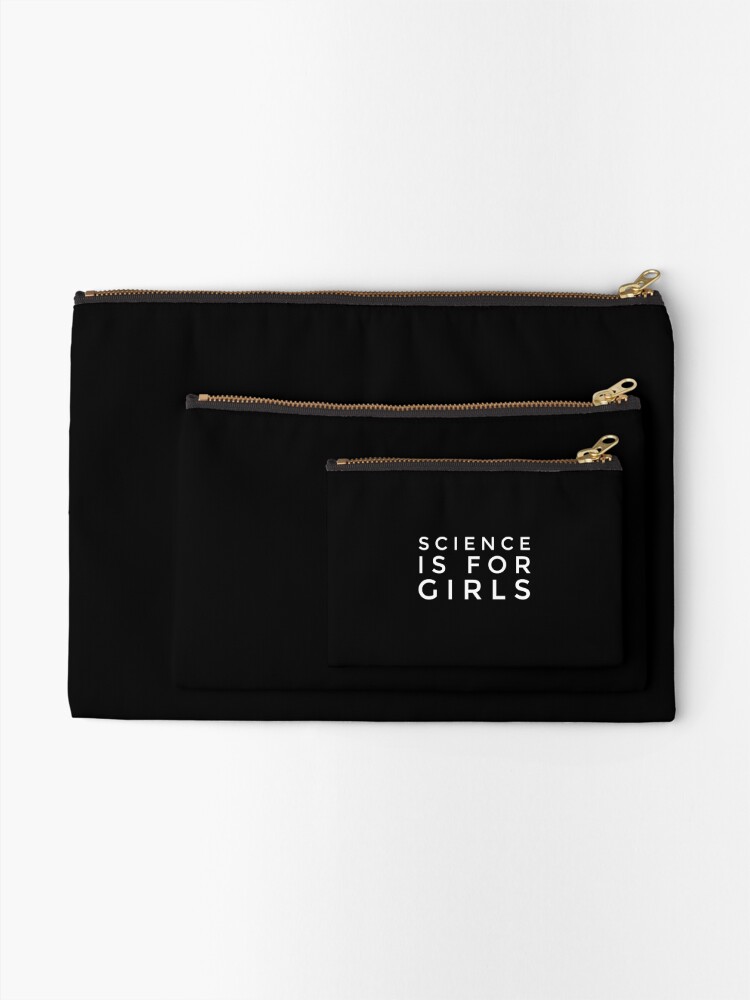 Alternate view of Science is for GIRLS Zipper Pouch