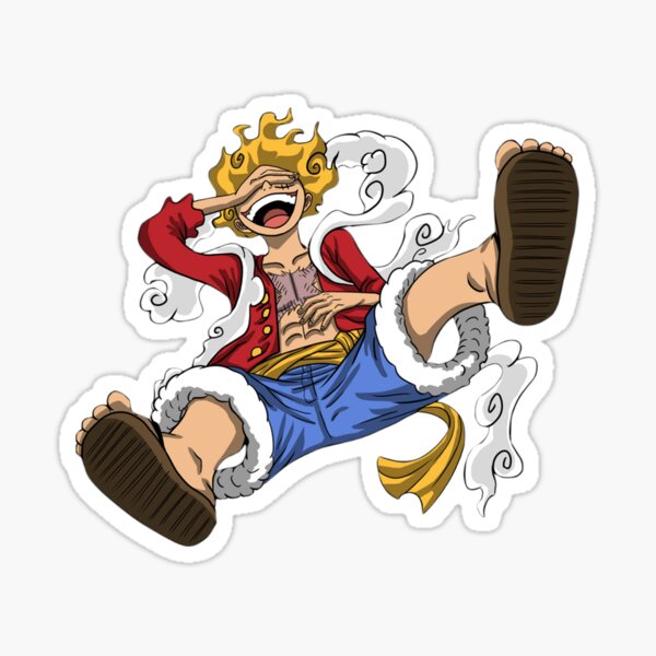 "Luffy Laugh Gear Five" Sticker for Sale by AwakenPoWeR Redbubble