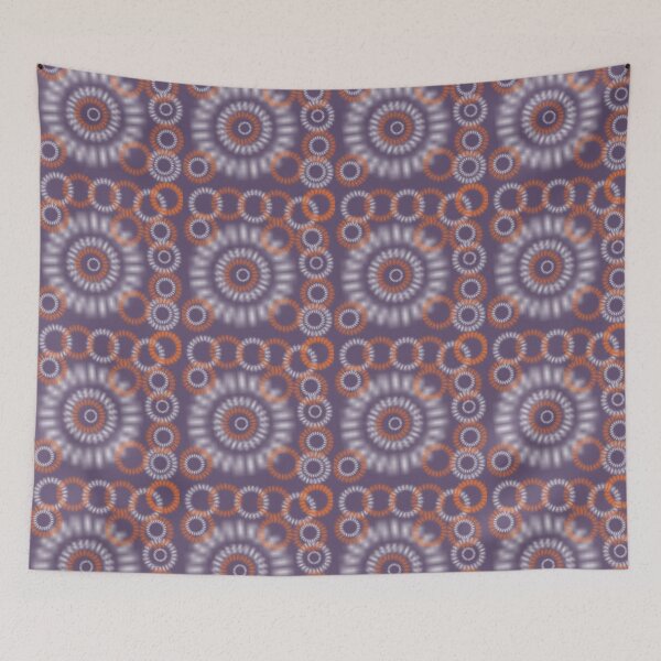 Item preview, Indigo Japanese Shibori tie dye Pattern  designed and sold by Tamas Das.