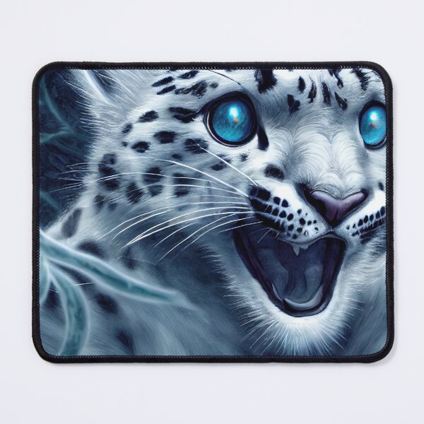 Item preview, Fierce Snow Leopard Leaping designed and sold by Jacob Montanez.