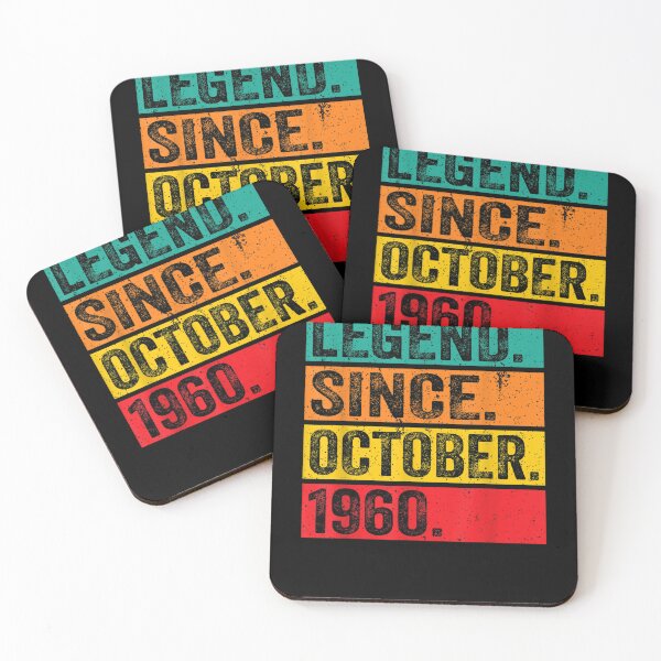 Item preview, Legend Since October 1960 62nd Birthday Retro 62 Years Old  designed and sold by andrewbashfordb.