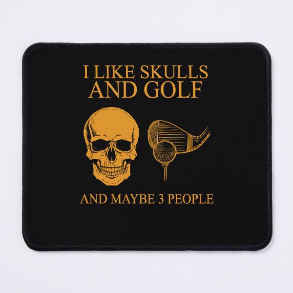 Item preview, I like skulls and golf and maybe 3 people funny black and white cool spooky cute ghost designed and sold by elizabethdawnn.