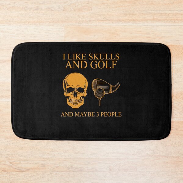 Item preview, I like skulls and golf and maybe 3 people funny black and white cool spooky cute ghost designed and sold by elizabethdawnn.