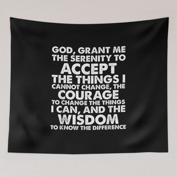 Item preview, Serenity Prayer AA NA Sober Recovery designed and sold by Jackwidforss.