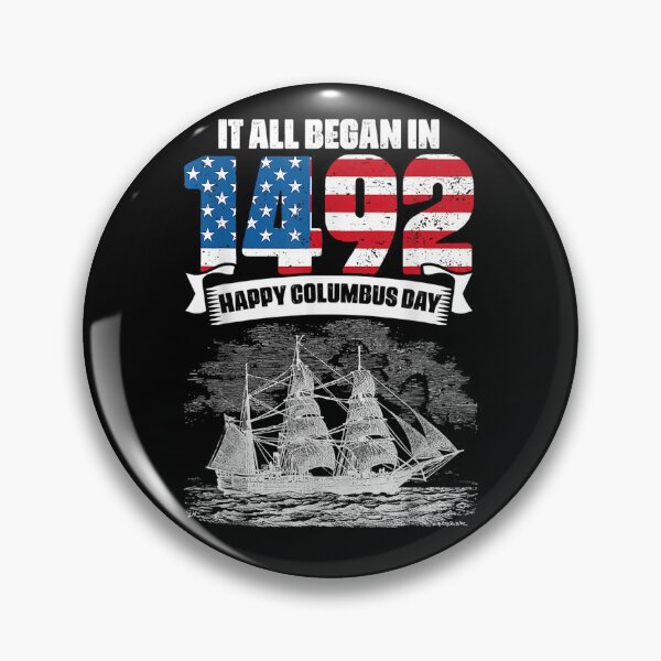 Aperçu de l'œuvre Tout a commencé en 1492 American Italian Christopher Columbus Day créée et vendue par andrewbashfordb.