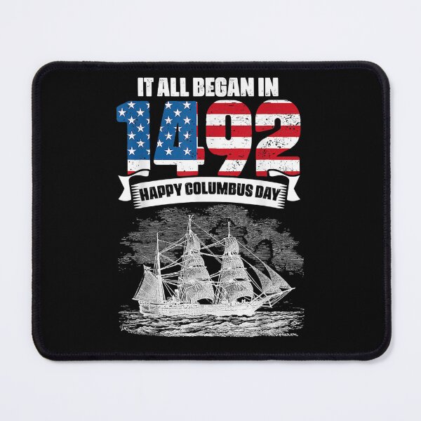 Aperçu de l'œuvre Tout a commencé en 1492 American Italian Christopher Columbus Day créée et vendue par andrewbashfordb.