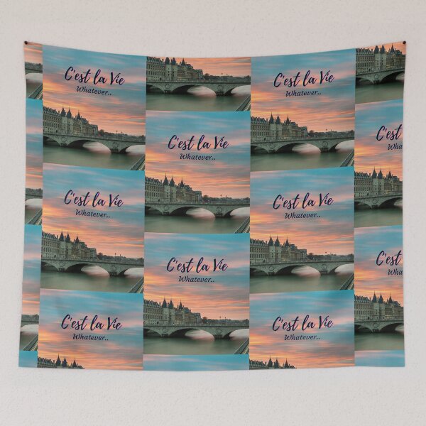 Item preview, This is life - popular french quotes theme gifts designed and sold by RebelliousRosee.